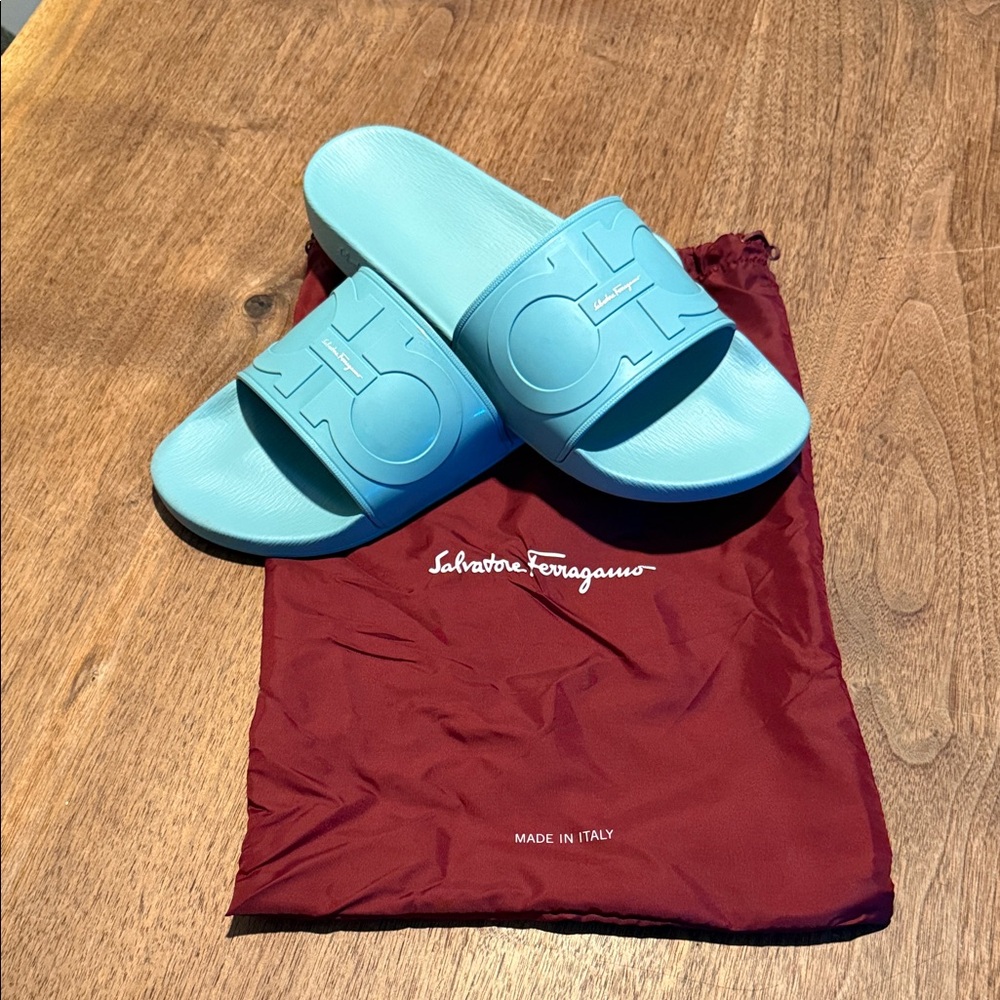 SALVATORE FERRAGAMO Gancini Pool Slide - 12